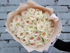 Монобукет с пионовидными розами