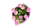 Букет из 9 розовых роз 