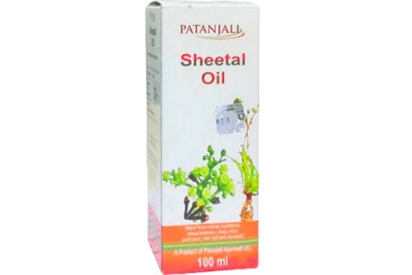 Аюрведическое ароматное масло Шитал для релакс массажа и ухода за волосами Baba Ramdev Patanjali Sheetal Oil