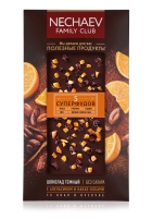 Шоколад молочный «5 суперфудов» с апельсином и какао бобами